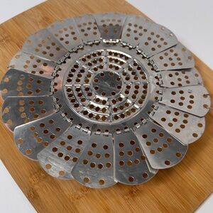 Stainless Steel Collapsible Vegetable Steamer Basket Folding Insert